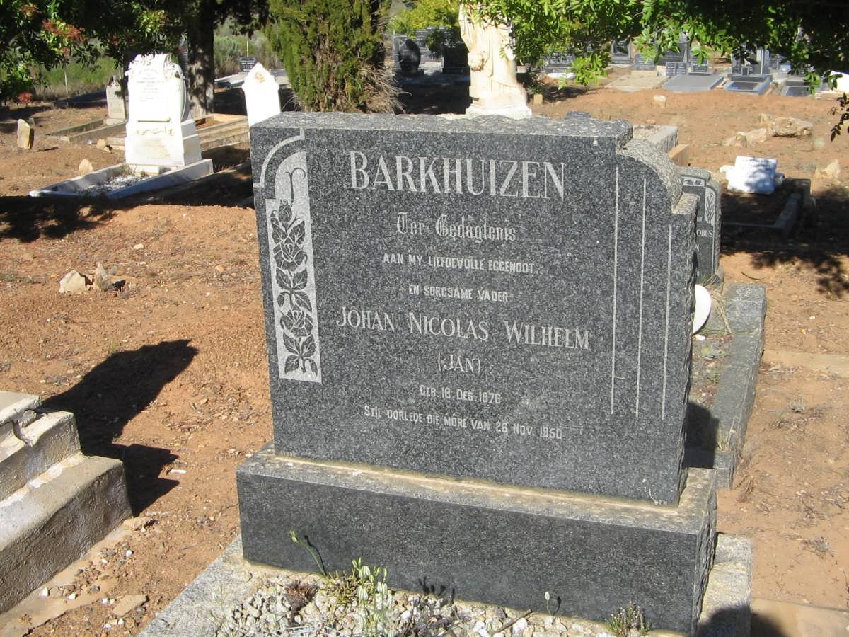 BARKHUIZEN Johan Nicolas Wilhelm 1876-1950