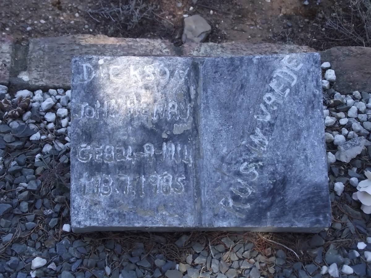 DICKSON John Henry 1914-1985
