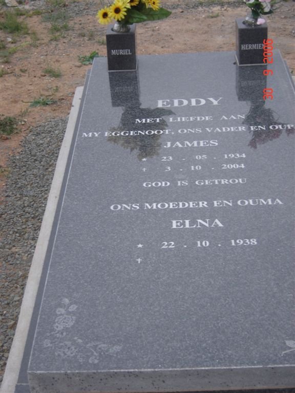 EDDY James 1934-2004 &amp; Elna 1938-