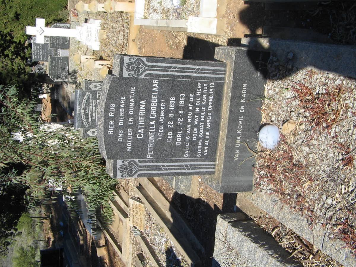 GROBBELAAR Petronella nee JONKER 1896-1963