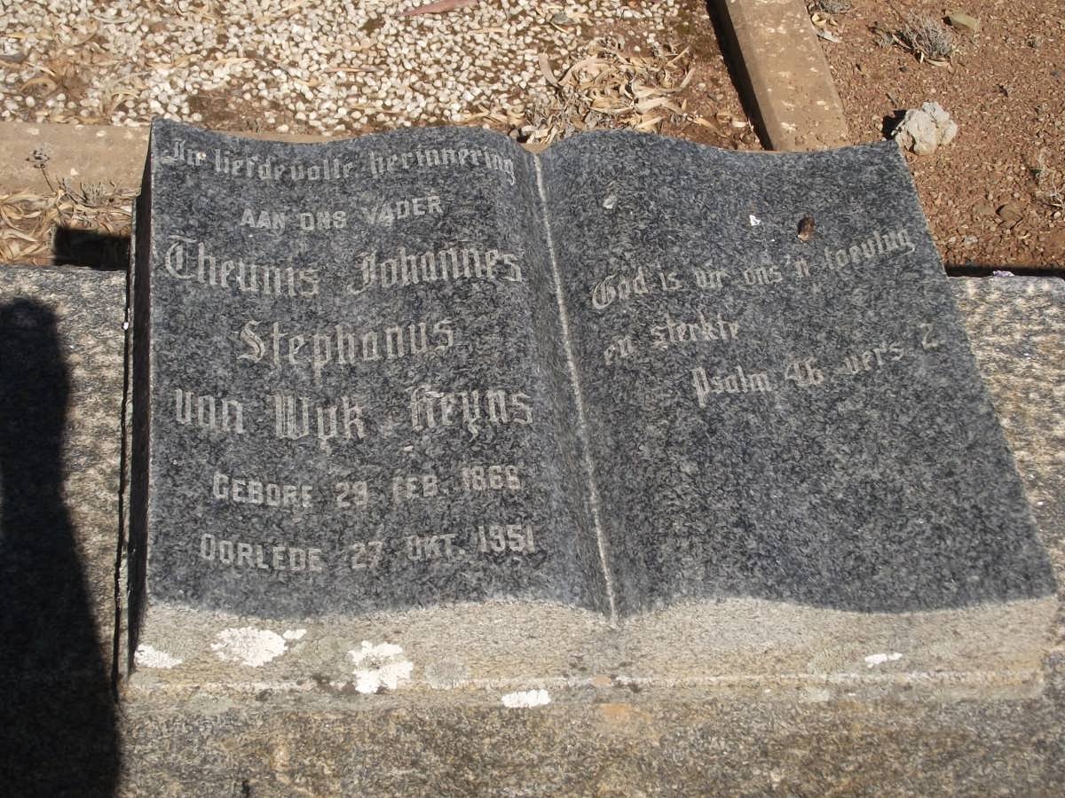 HEYNS Theunis Johannes Stephanus van Wyk 1866-1951