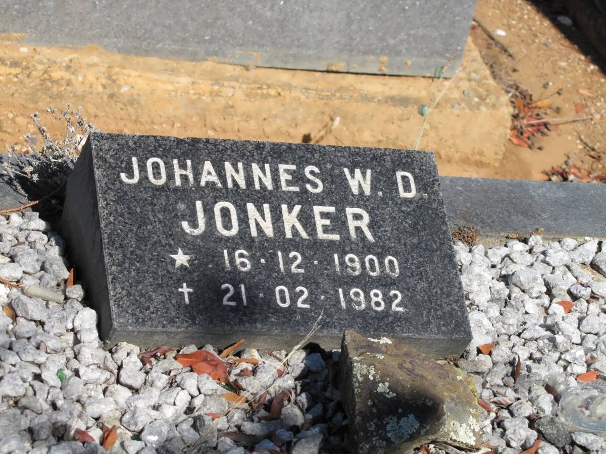 JONKER Johannes W.D. 1900-1982