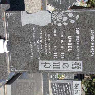 KEMP Mabel 1909-1980