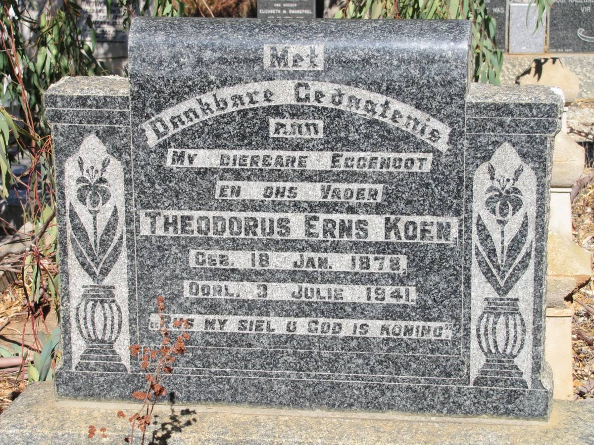 KOEN Theodorus Erns 1878-1941