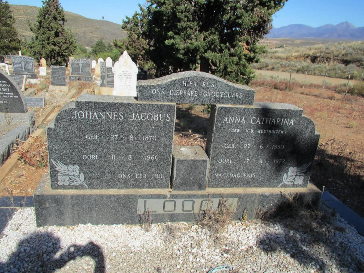 LOOCK Johannes Jacobus 1870-1960 &amp; Anna Catharina van der WESTHUIZEN 1880-1972