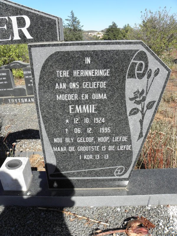 MEYER Andries Hercules 1917-1996 &amp; Emmie 1924-1995