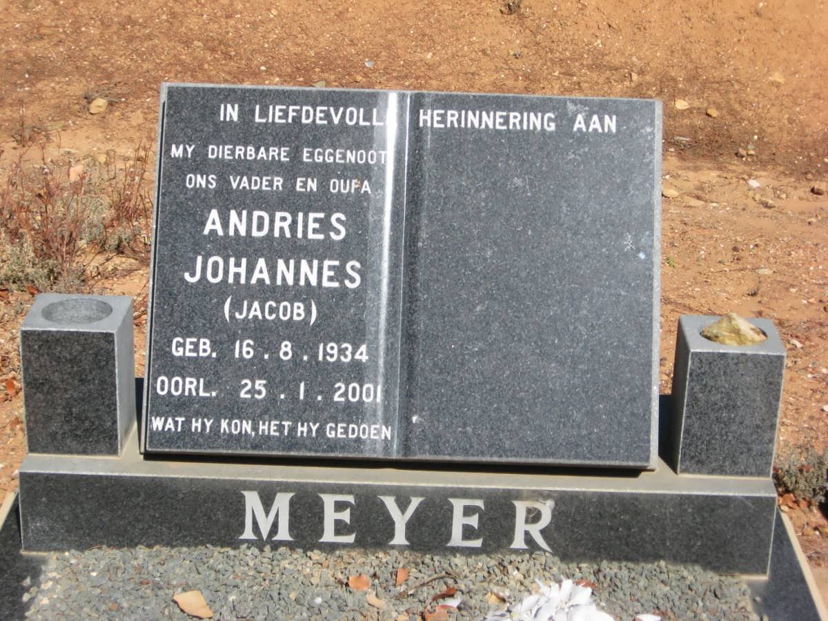 MEYER Andries Johannes 1934-2001