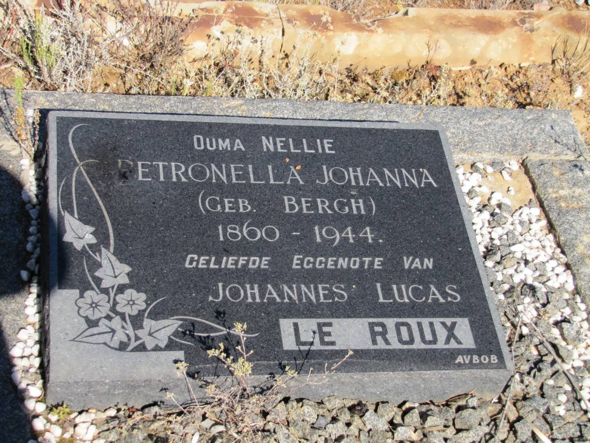 ROUX Petronella Johanna, le nee BERGH 1860-1944