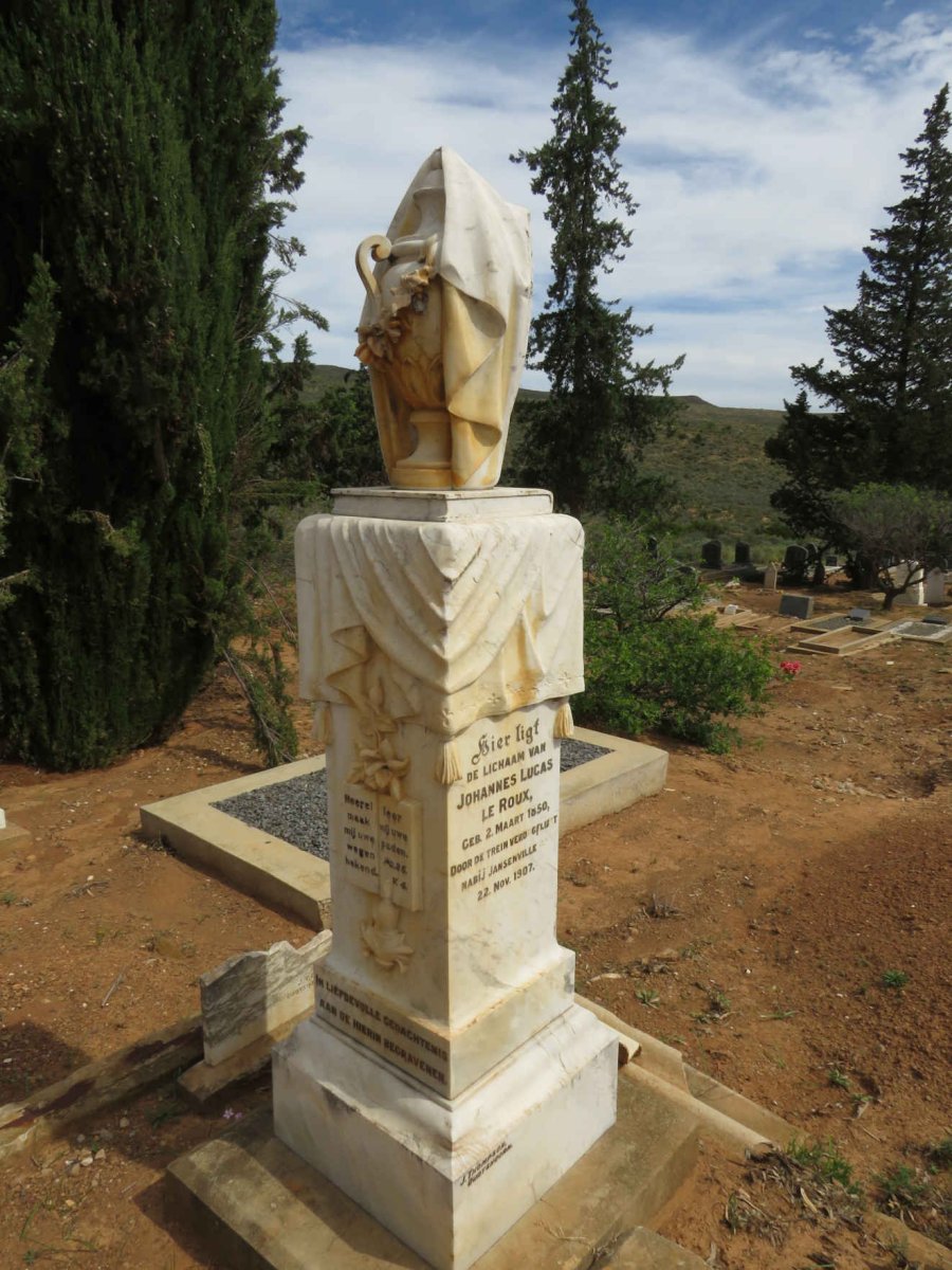 ROUX Johannes Lucas, le 1850-1907 :: LE ROUX Antonie 1886-1897 :: LE ROUX Gabriel 1902-1903