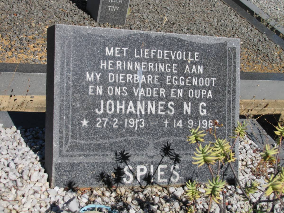SPIES Johannes N.G. 1913-1982