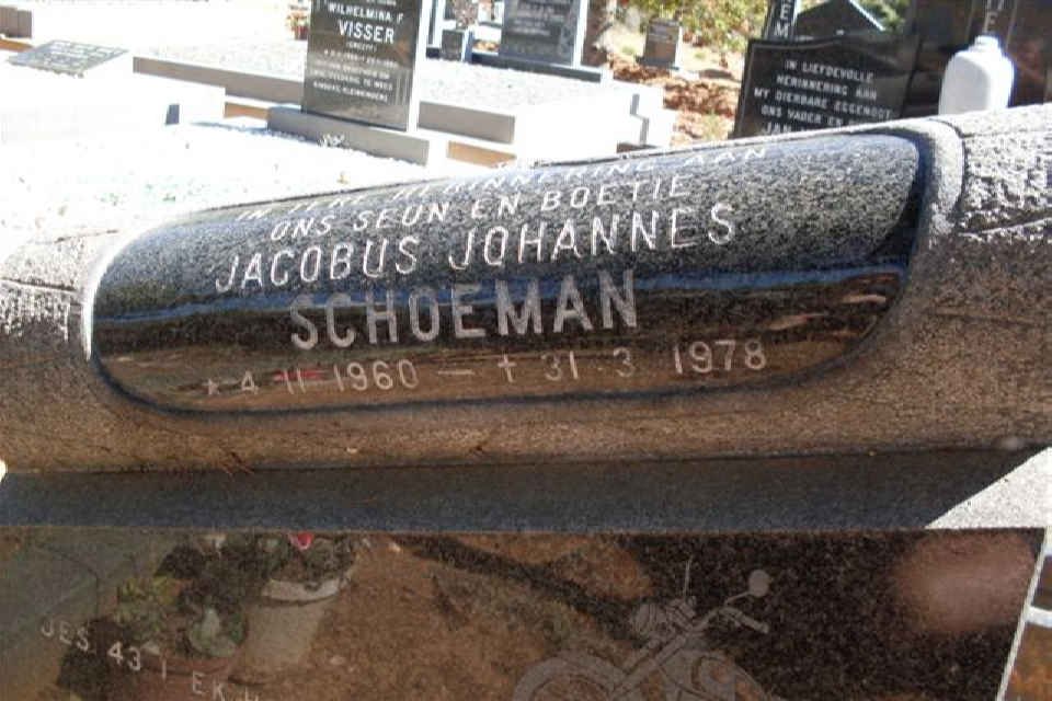 SCHOEMAN Jacobus Johannes 1960-1978
