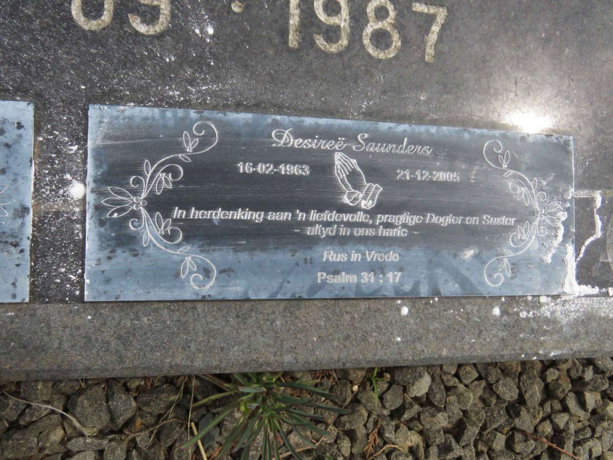 SAUNDERS Desiree 1963-2005