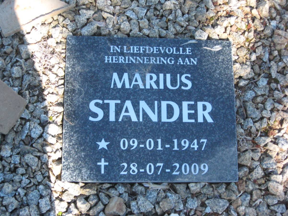STANDER Marius 1947-2009