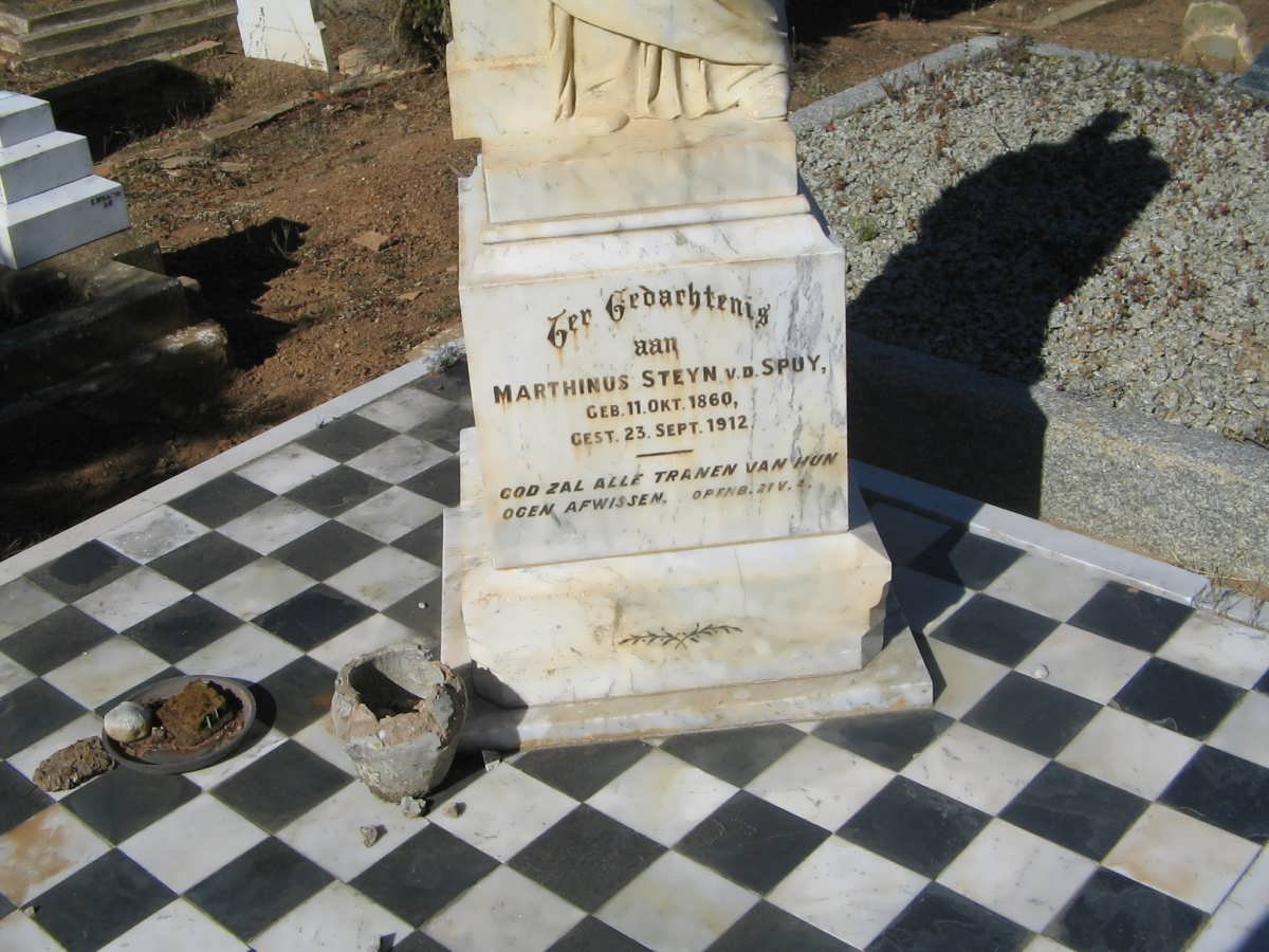 SPUY Marthinus Steyn, v.d. 1860-1912 &amp; Johanna Maria HAESE 1865-1946