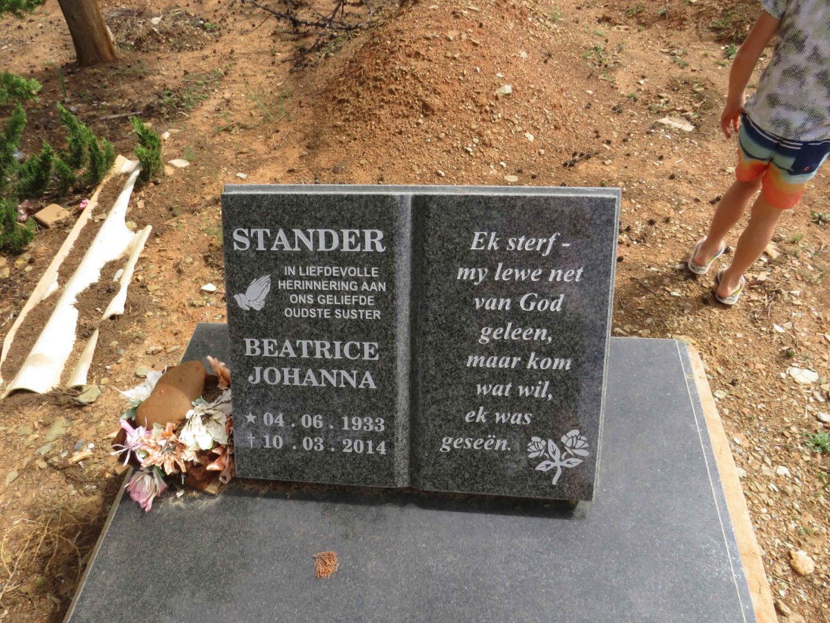 STANDER Beatrice Johanna 1933-2014