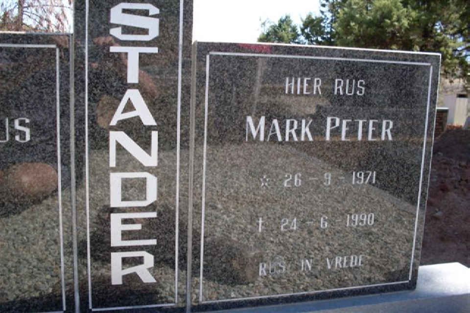 STANDER Mark Peter 1971-1990