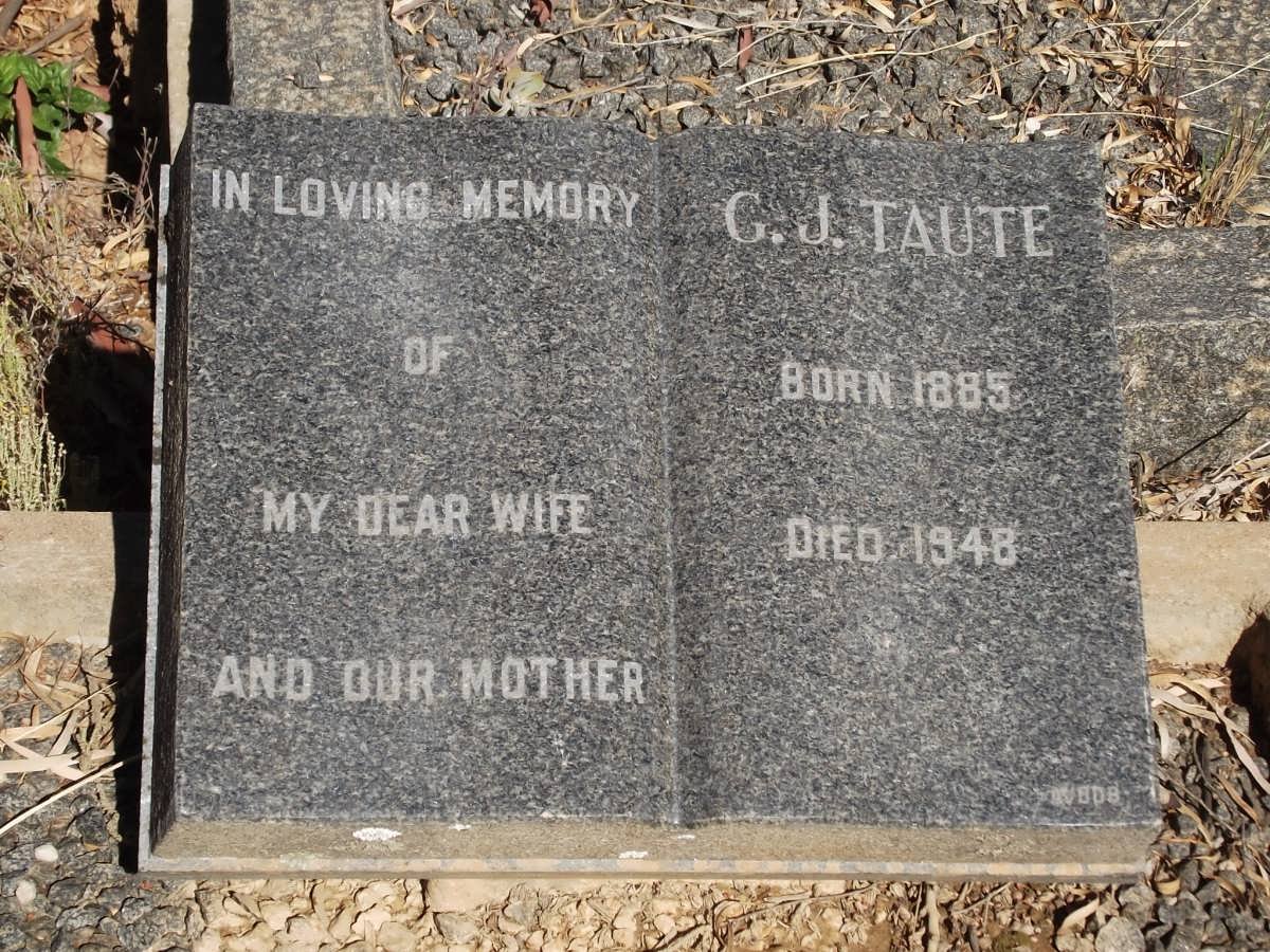 TAUTE G.J. 1885-1948