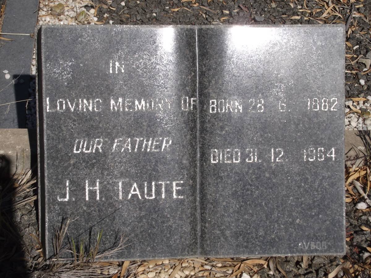 TAUTE J.H. 1882-1964
