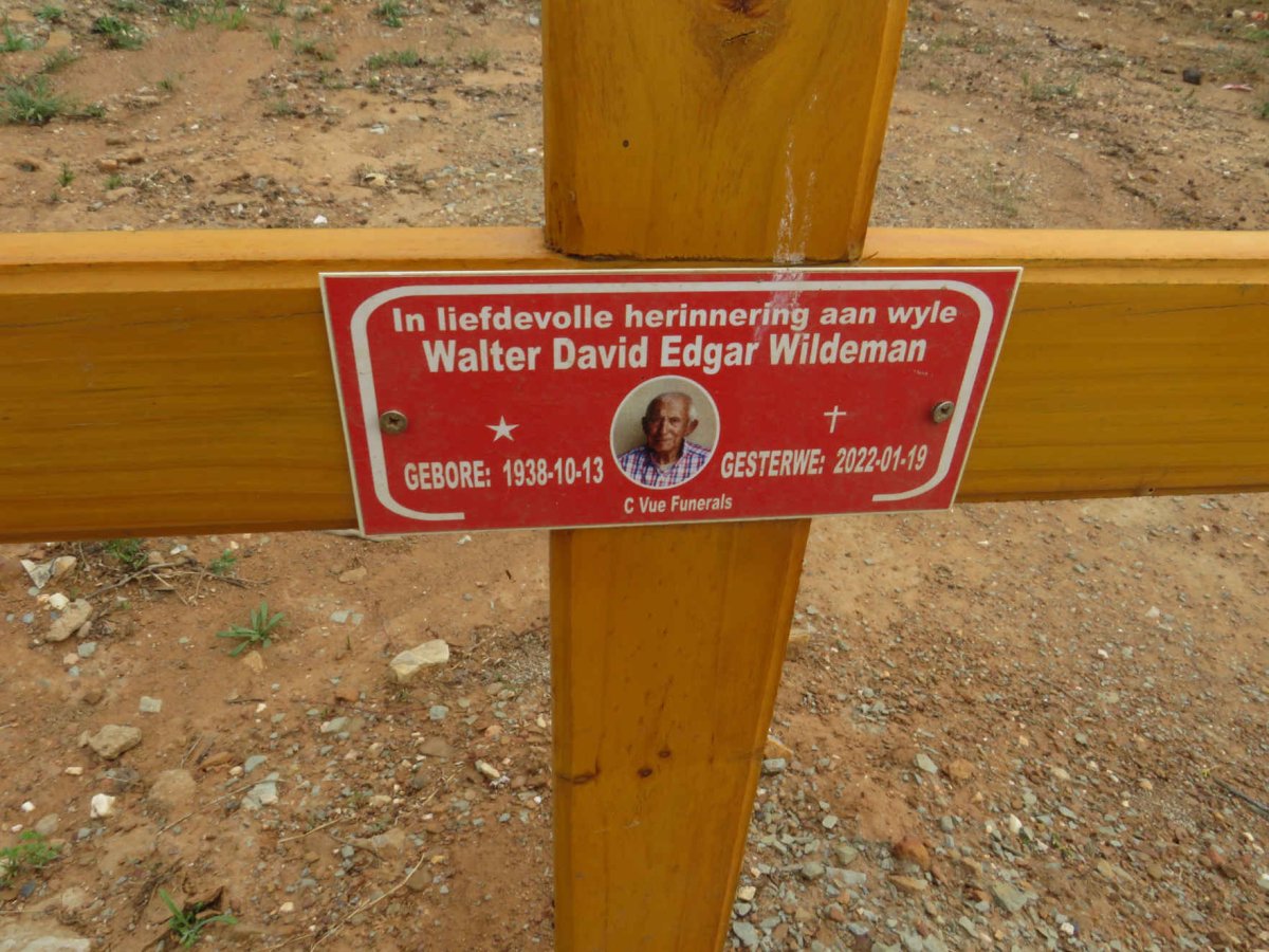 WILDEMAN Walter David Edgar 1938-2022