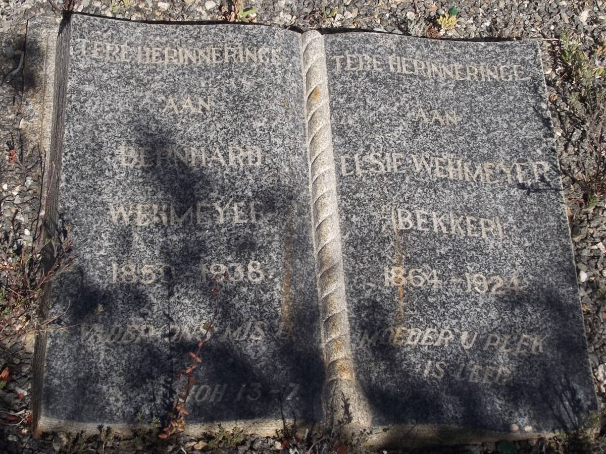 WEHMEYER Bernhard 1850-1938 &amp; Elsie BEKKER1864-1924