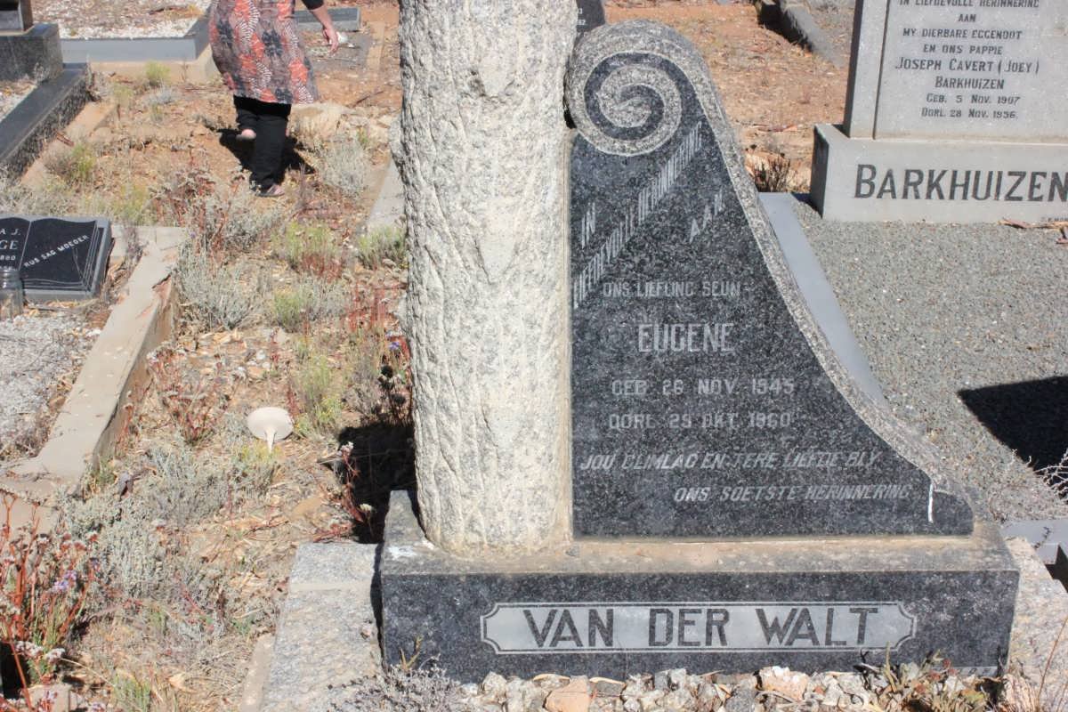 WALT Eugene, van der 1945-1960