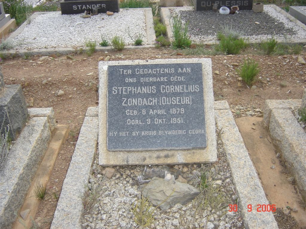 ZONDACH Stephanus Cornelius 1879-1951