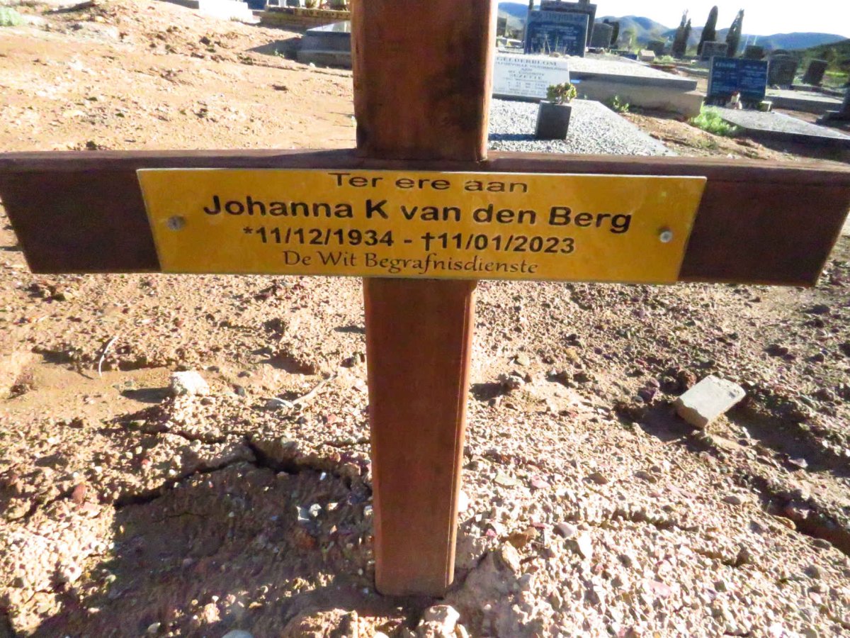 BERG Johanna K., van den 1934-2023