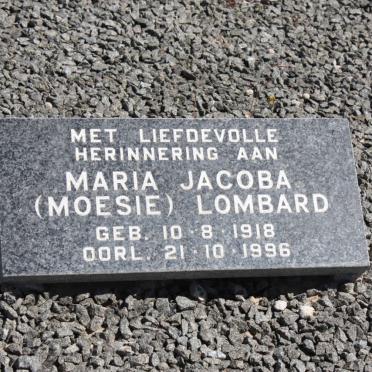 LOMBARD Maria Jacoba 1918-1996