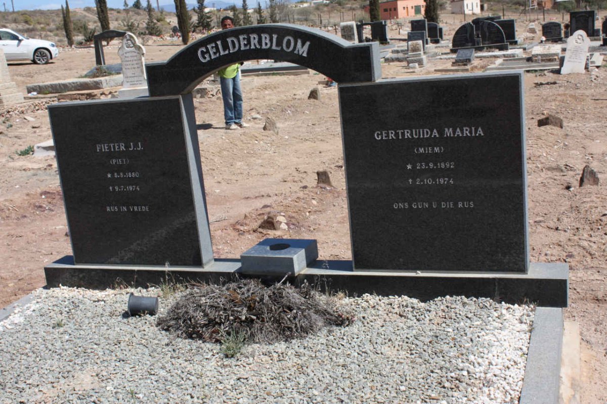 GELDERBLOM Pieter J.J. 1880-1974 &amp; Gertruida Maria 1892-1974