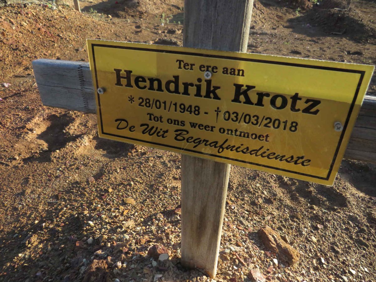 KROTZ Hendrik 1948-2018