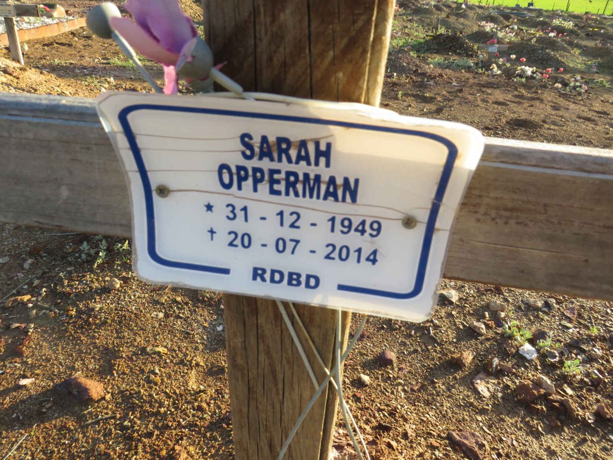 OPPERMAN Sarah 1949-2014