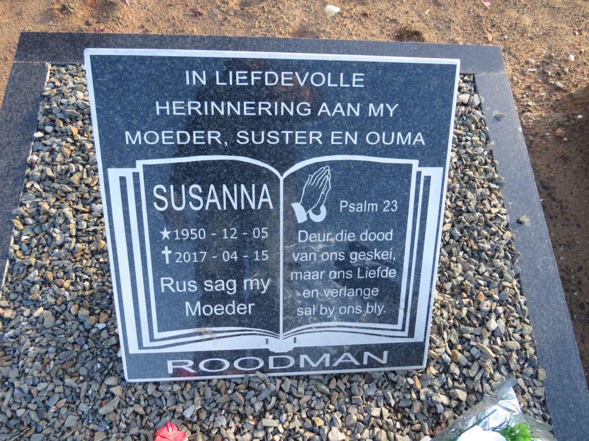 ROODMAN Susanna 1950-2017