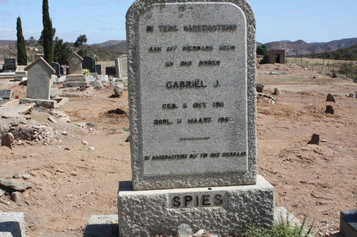 SPIES Gabriel J. 1911-196?