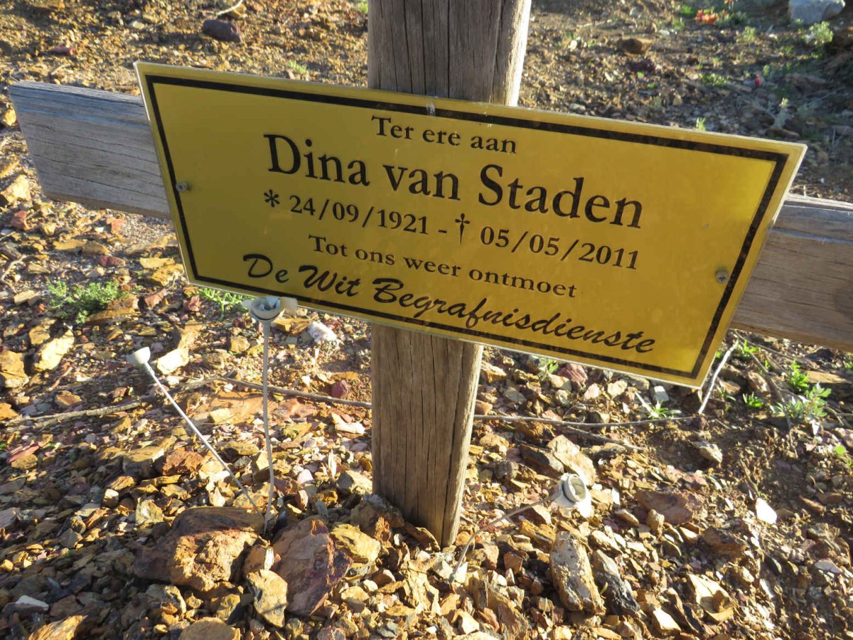 STADEN Dina, van 1921-2011