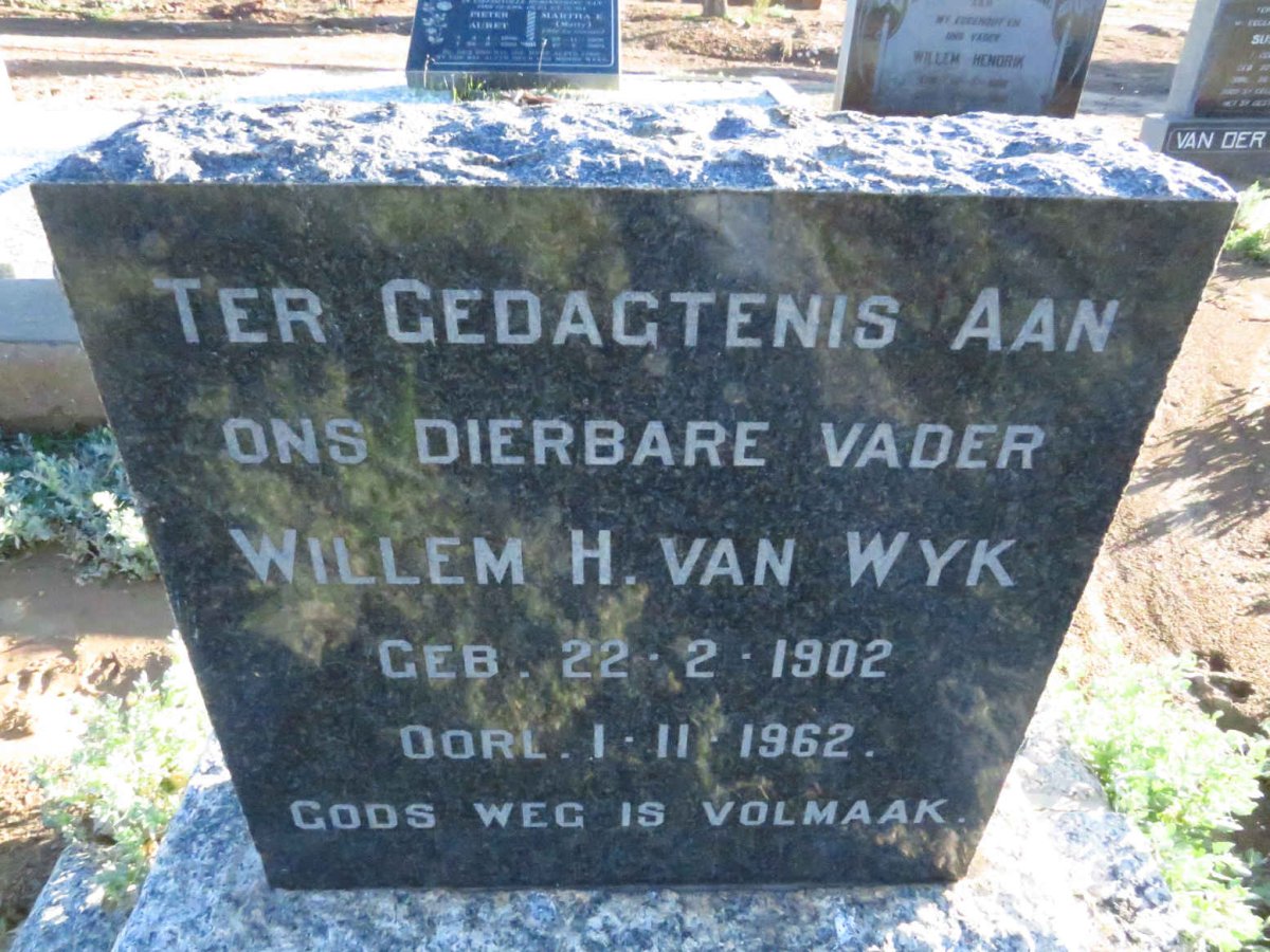 WYK Willem H., van 1902-1962