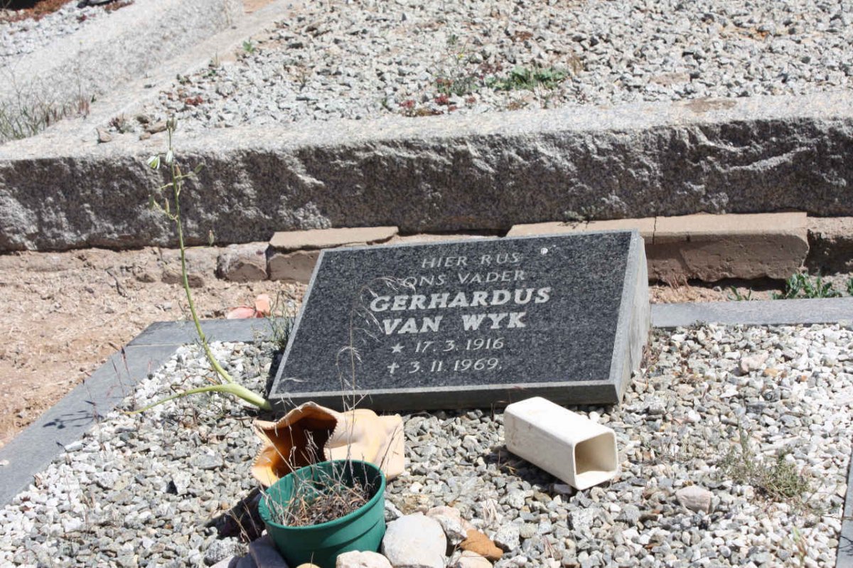 WYK Gerhardus, van 1916-1969