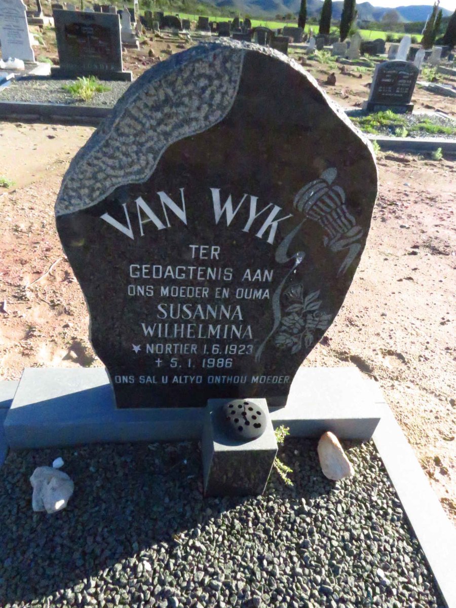 WYK Susanna Wilhelmina, van nee NORTIER 1923-1986