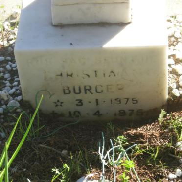 BURGER Christina 1975-1975