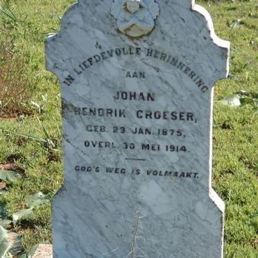 CROESER Johan Hendrik 1875-1914