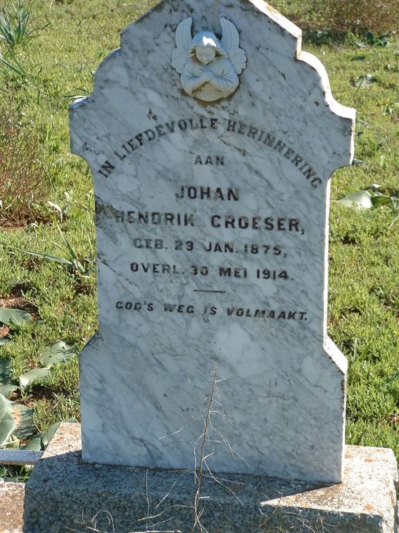 CROESER Johan Hendrik 1875-1914