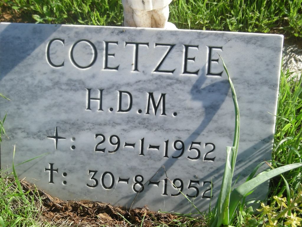 COETZEE H.D.M. 1952-1952