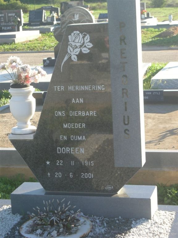 PRETORIUS Doreen 1915-2001