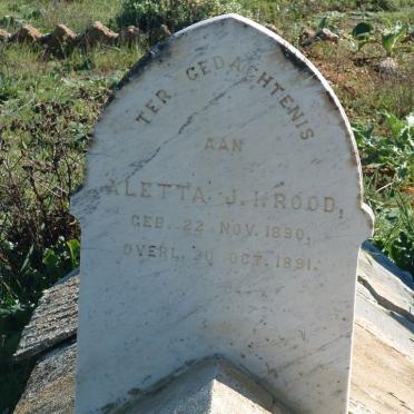 ROOD Aletta J.I. 1890-1891