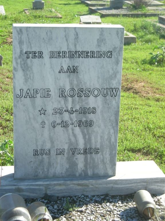 ROSSOUW Japie 1918-1969