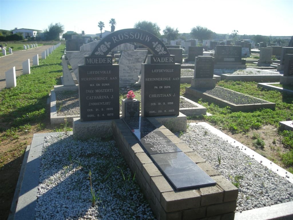 ROSSOUW Christiaan J. 1898-196? &amp; Catharina J. MOSTERT 1905-1972