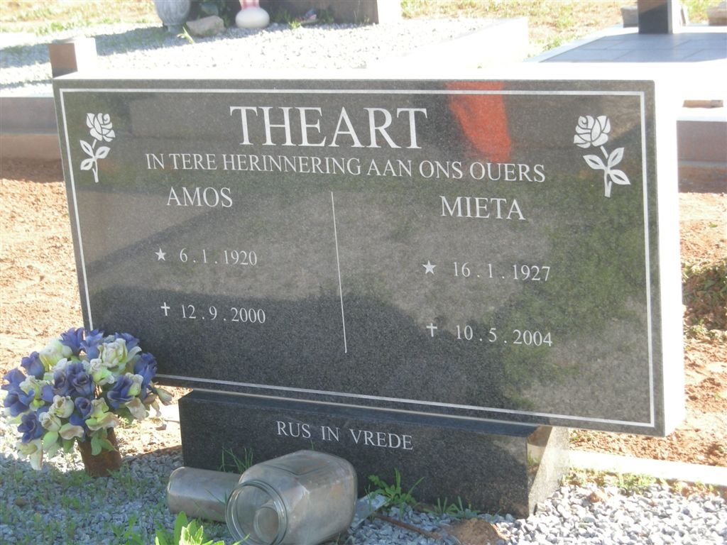 THEART Amos 1920-2000 &amp; Mieta 1927-2004