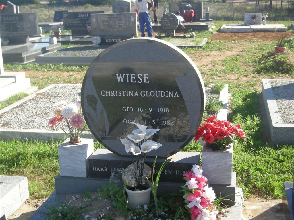 WIESE Christina Gloudina 1918-1987