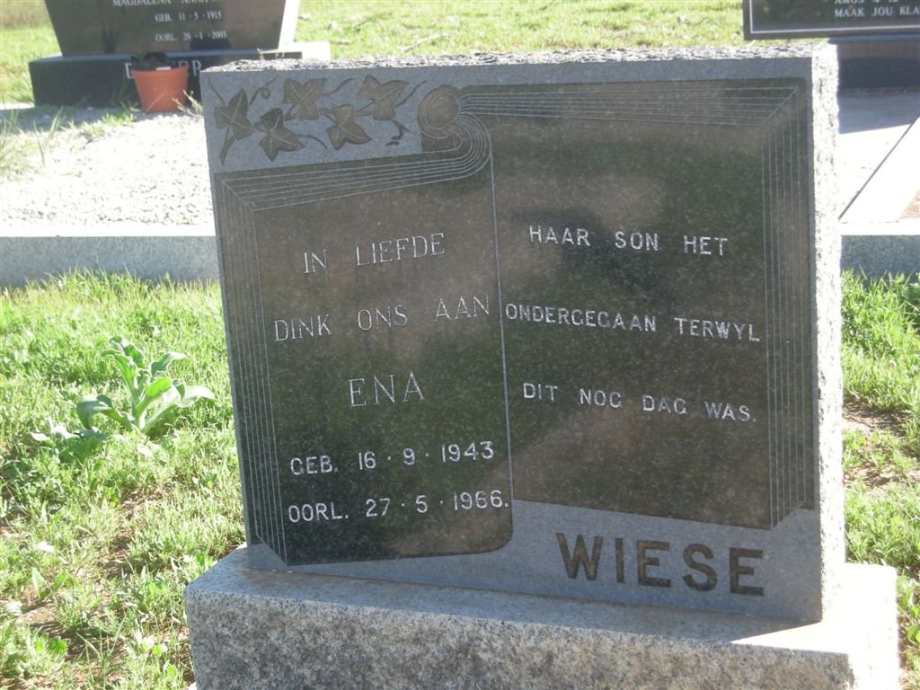WIESE Ena 1943-1966