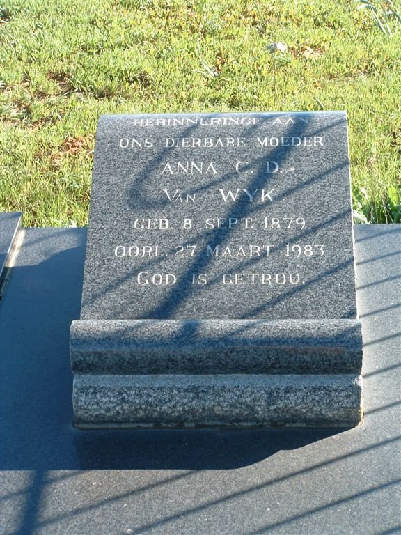 WYK Anna C.D., van 1879-1983