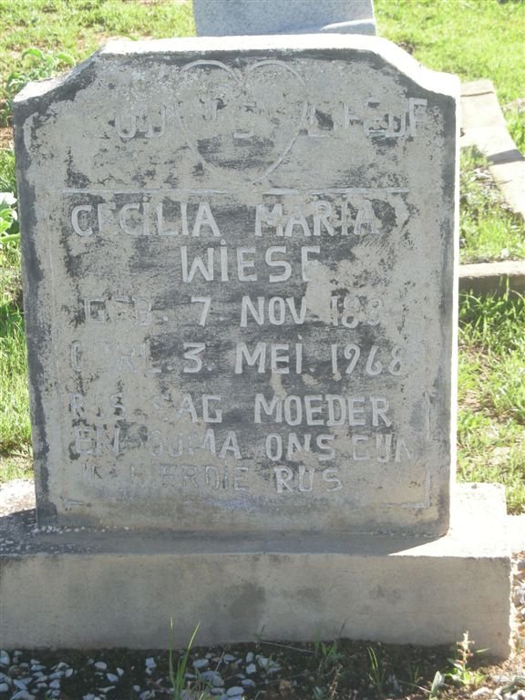 WIESE Cecilia Maria 18??-1968